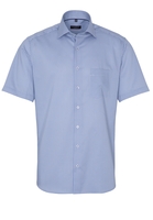 ETERNA KORTE MOUW OVERHEMD MODERN FIT TWILL GEEL/BLAUW PRINT