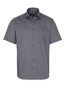 ETERNA KORTE MOUW OVERHEMD MODERN FIT TWILL GRIJS PRINT