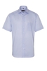 ETERNA KORTE MOUW OVERHEMD MODERN FIT TWILL LICHTBLAUW PRINT