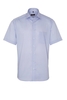 ETERNA KORTE MOUW OVERHEMD MODERN FIT TWILL LICHTBLAUW PRINT