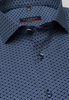 ETERNA KORTE MOUW OVERHEMD MODERN FIT TWILL MARINEBLAUW PRINT