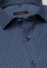 ETERNA KORTE MOUW OVERHEMD MODERN FIT TWILL MARINEBLAUW PRINT