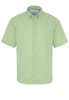 ETERNA KORTE MOUW OVERHEMD MODERN FIT UPCYCLING SHIRT OXFORD GROEN UNI