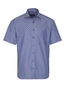 ETERNA KORTE MOUW OVERHEMD MODERN FIT VISGRAAT - MARINBLAUW PRINT