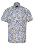 ETERNA KORTE MOUW OVERHEMD REGULAR FIT POPELINE KLEURRIJK PRINT