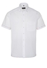 ETERNA KORTE MOUW OVERHEMD REGULAR FIT POPELINE WIT UNI