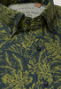 ETERNA KORTE MOUW OVERHEMD REGULAR FIT UPCYCLING SHIRT LINNEN GROEN