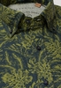 ETERNA KORTE MOUW OVERHEMD REGULAR FIT UPCYCLING SHIRT LINNEN GROEN