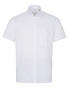 ETERNA KORTE MOUW OVERHEMD REGULAR FIT UPCYCLING SHIRT LINNEN WIT UNI