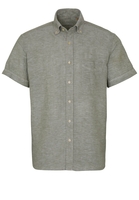 ETERNA KORTE MOUW OVERHEMD REGULAR FIT UPCYCLING SHIRT OLIJFGROEN UNI