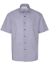 ETERNA KORTE MOUW OVERHEMD REGULAR FIT UPCYCLING SHIRT OXFORD BLAUW /