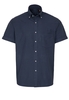 ETERNA KORTE MOUW OVERHEMD REGULAR FIT UPCYCLING SHIRT TWILL JEANS