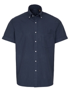 ETERNA KORTE MOUW OVERHEMD REGULAR FIT UPCYCLING SHIRT TWILL JEANS