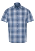 ETERNA KORTE MOUW OVERHEMD REGULAR FIT UPCYCLING SHIRT TWILL JEANS