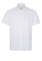 ETERNA KORTE MOUW OVERHEMD REGULAR FIT UPCYCLING SHIRT WIT UNI