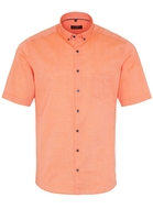 ETERNA KORTE MOUW OVERHEMD SLIM FIT OXFORD ABRIKOOS UNI
