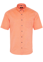 ETERNA KORTE MOUW OVERHEMD SLIM FIT OXFORD ABRIKOOS UNI