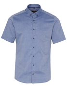 ETERNA KORTE MOUW OVERHEMD SLIM FIT OXFORD JEANS BLAUW UNI