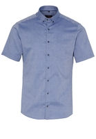 ETERNA KORTE MOUW OVERHEMD SLIM FIT OXFORD JEANS BLAUW UNI