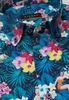 ETERNA KORTE MOUW OVERHEMD SLIM FIT POPELINE MARINEBLAU/KLEURRIJK