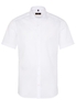 ETERNA KORTE MOUW OVERHEMD SLIM FIT POPELINE WIT UNI