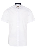 ETERNA KORTE MOUW OVERHEMD SLIM FIT STRETCH WIT UNI