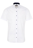 ETERNA KORTE MOUW OVERHEMD SLIM FIT STRETCH WIT UNI
