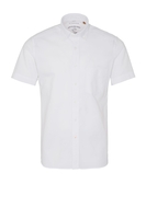 ETERNA KORTE MOUW OVERHEMD SLIM FIT UPCYCLING SHIRT OXFORD WIT UNI