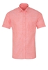 ETERNA KORTE MOUW OVERHEMD SLIM FIT UPCYCLING SHIRT PERZIK UNI