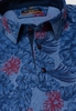 ETERNA KORTE MOUW POLOSHIRT SLIM FIT JERSEY MARINEBLAUW PRINT