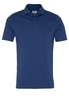 ETERNA KORTE MOUW POLOSHIRT SLIM FIT SOFT TAILORING JERSEY JEANS BLAUW