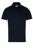 ETERNA KORTE MOUW POLOSHIRT SLIM FIT SOFT TAILORING JERSEY MARINEBLAUW