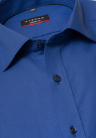 ETERNA Langarm Hemd MODERN FIT mittelblau strukturiert