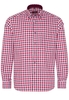 ETERNA LANGE ARM HEMD MODERN FIT OXFORD ROOD / WIT GERUIT