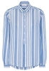 ETERNA LANGE MOUW BLOUSE MODERN CLASSIC BLAUW / WIT GESTREEPT