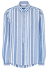 ETERNA LANGE MOUW BLOUSE MODERN CLASSIC BLAUW / WIT GESTREEPT