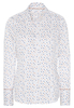 ETERNA LANGE MOUW BLOUSE MODERN CLASSIC BEIGE / BLAUW / WIT PRINT