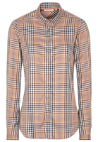 ETERNA LANGE MOUW BLOUSE MODERN CLASSIC BEIGE / ZWART / ROOD GERUIT