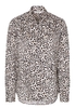 ETERNA LANGE MOUW BLOUSE MODERN CLASSIC BEIGE / ZWART GEDRUKT