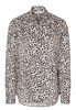 ETERNA LANGE MOUW BLOUSE MODERN CLASSIC BEIGE / ZWART GEDRUKT