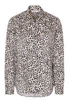 ETERNA LANGE MOUW BLOUSE MODERN CLASSIC BEIGE / ZWART GEDRUKT