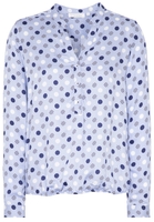 ETERNA LANGE MOUW BLOUSE MODERN CLASSIC BLAUW PRINT