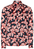 ETERNA LANGE MOUW BLOUSE MODERN CLASSIC BLAUW/ROOD PRINT