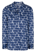 ETERNA LANGE MOUW BLOUSE MODERN CLASSIC BLAUW/WIT PRINT