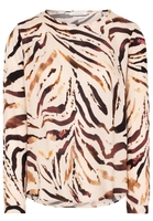 ETERNA LANGE MOUW BLOUSE MODERN CLASSIC BRUIN PRINT