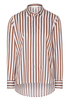 ETERNA LANGE MOUW BLOUSE MODERN CLASSIC BRUIN/WIT GESTREEPT