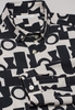 ETERNA LANGE MOUW BLOUSE MODERN CLASSIC CRÈME WIT / ZWART PRINT