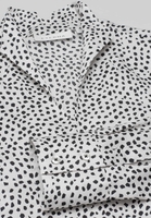 ETERNA LANGE MOUW BLOUSE MODERN CLASSIC CRÈME WIT / ZWART PRINT