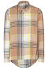 ETERNA LANGE MOUW BLOUSE MODERN CLASSIC FLANELL GROEN GERUIT