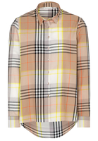ETERNA LANGE MOUW BLOUSE MODERN CLASSIC FLANELL GROEN GERUIT